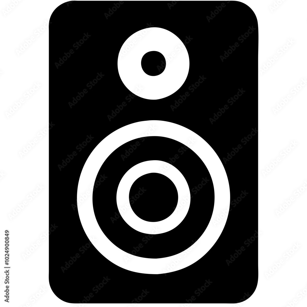 Audio Speaker Vector Graphic for Music and Technology Design Projects Audio Speaker Vector Graphic for Music and Technology Design Projects