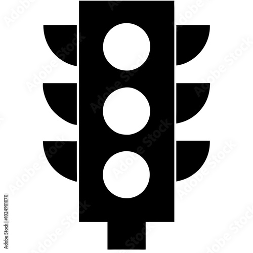  Vector Traffic Light Symbol for Road Safety and Urban Signage Design