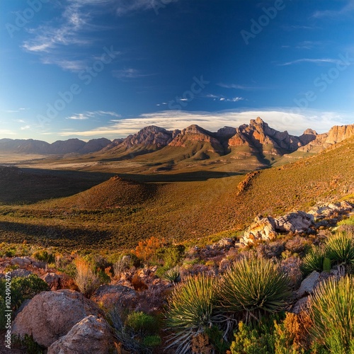 wide angle landscape images of the cederberg mountains in the western cape of south africa