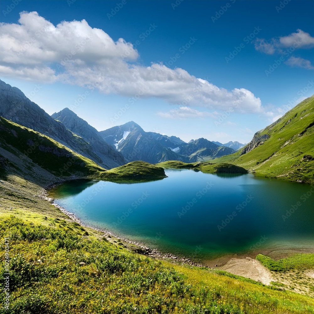 lake in the mountains lake in the mountains