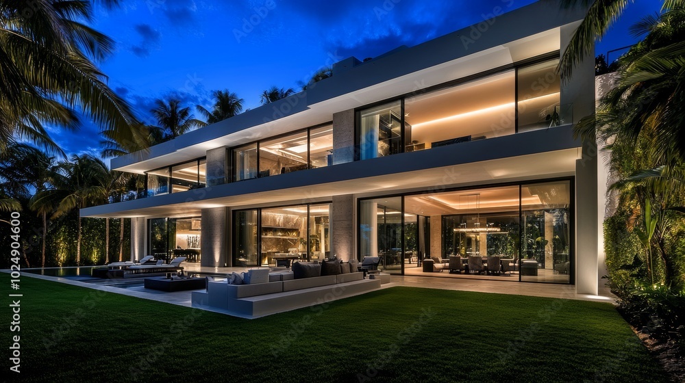 Lush and modern two-story house with pool Lush and modern two-story house with pool
