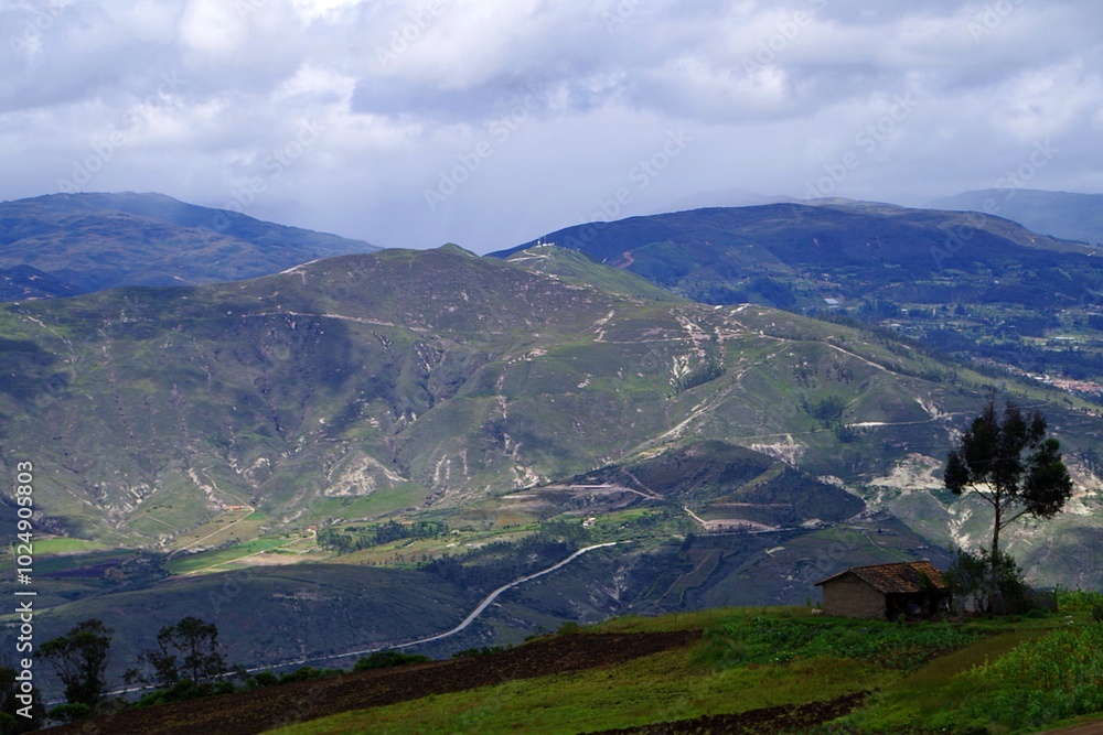 Obraz premium エクアドルの山岳地帯