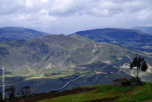 エクアドルの山岳地帯