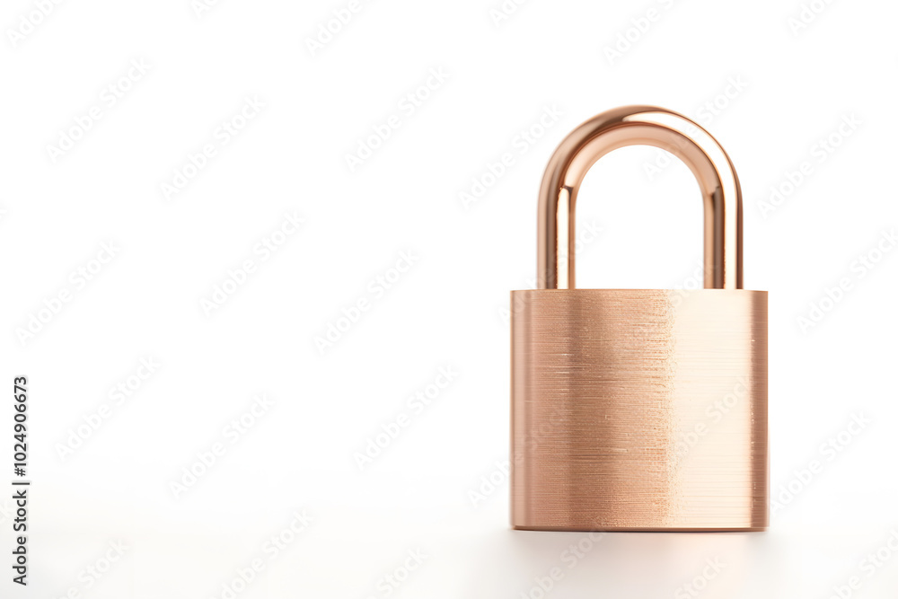 Padlock Isolated on White Background | Symbol of Security and Protection Padlock Isolated on White Background | Symbol of Security and Protection