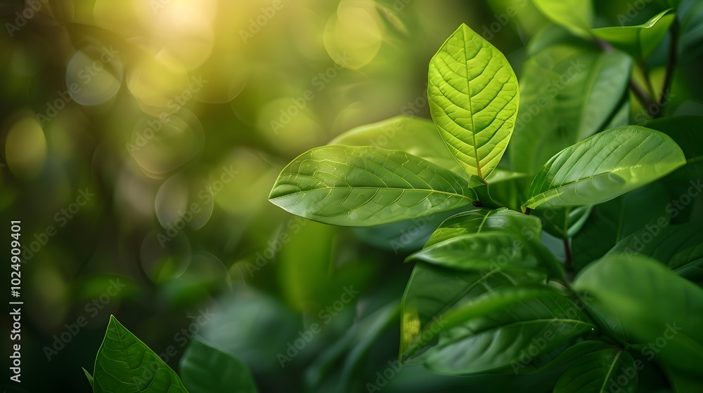 Summer Serenity: The Lush Green Leaves of a Vibrant Garden Summer Serenity: The Lush Green Leaves of a Vibrant Garden