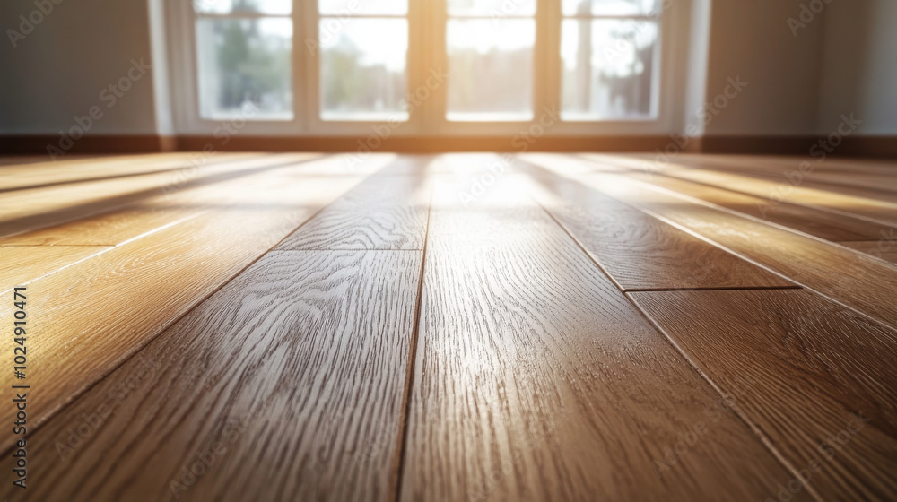 A close-up of polished hardwood flooring illuminated by warm sunlight streaming through a large window in a modern, bright interior.
A close-up of polished hardwood flooring illuminated by warm sunlight streaming through a large window in a modern, bright interior.