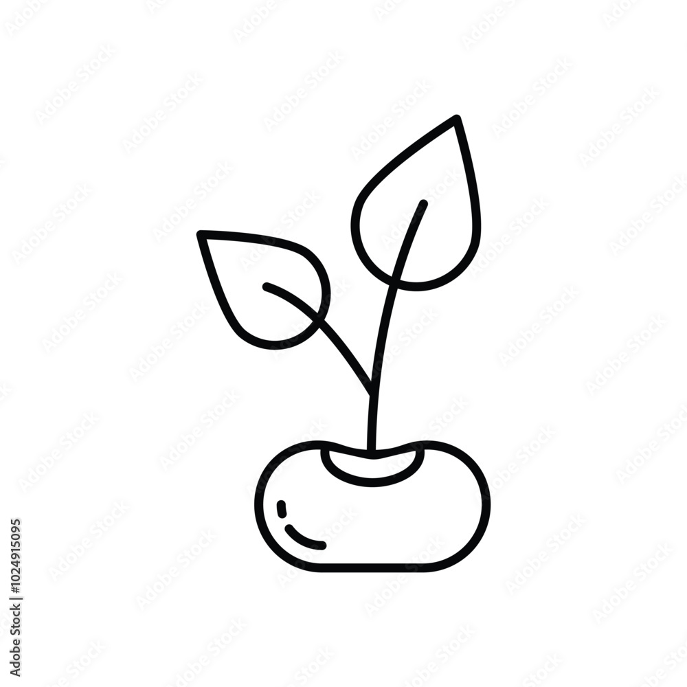 Seedling vector icons stock illustration Seedling vector icons stock illustration