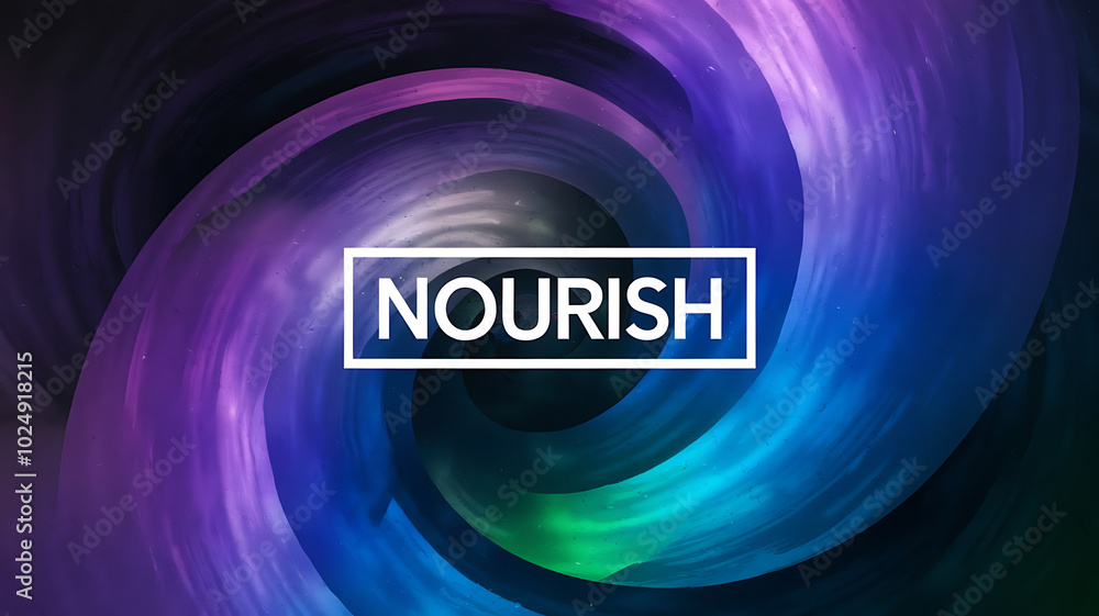 Abstract swirling purple and blue background with the word Abstract swirling purple and blue background with the word