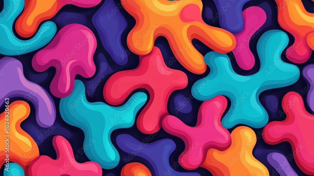 Abstract Colorful Shapes Pattern Background Abstract Colorful Shapes Pattern Background