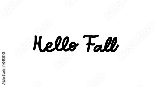 Hello fall in Halloween day for content online or web, banner and template, Emojis for Halloween day, Flat cartoon flat style. illustration Vector EPS 10