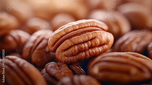 Closeup of delicious pecan nuts