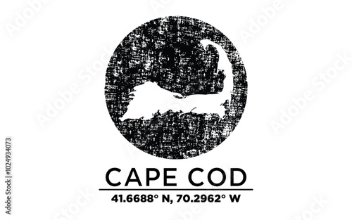 Cape Cod Canvas Map Tee