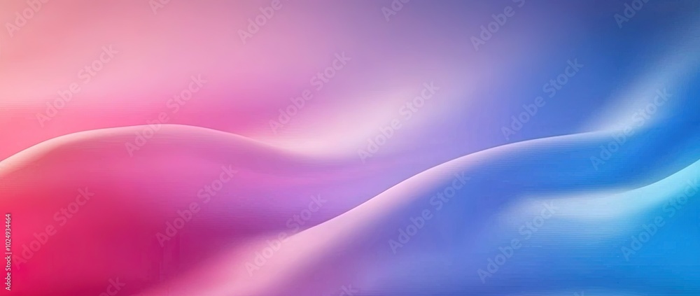 Fototapeta premium Abstract Wavy Gradient Background with Pink and Blue Hues - Ideal for Feminine Designs or Romance-Themed Projects