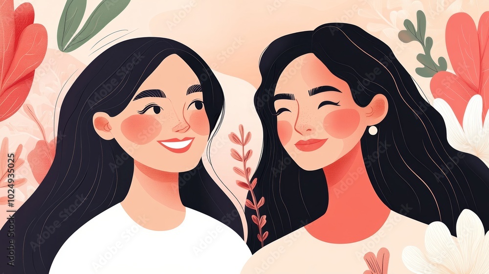 National Mother-in-Law Day background with a calm and affectionate design, celebrating family bonds National Mother-in-Law Day background with a calm and affectionate design, celebrating family bonds