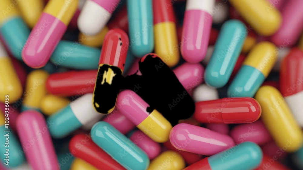 A close-up view of colorful capsules, representing a variety of medications. A close-up view of colorful capsules, representing a variety of medications.