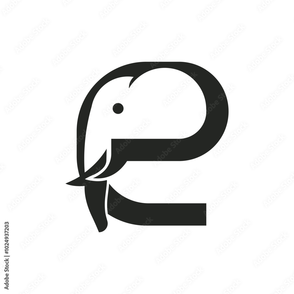 Elephant E letter simple style logo design, Elephant E Letter Minimalist Logo, Modern Elephant E Logo Design Elephant E letter simple style logo design, Elephant E Letter Minimalist Logo, Modern Elephant E Logo Design