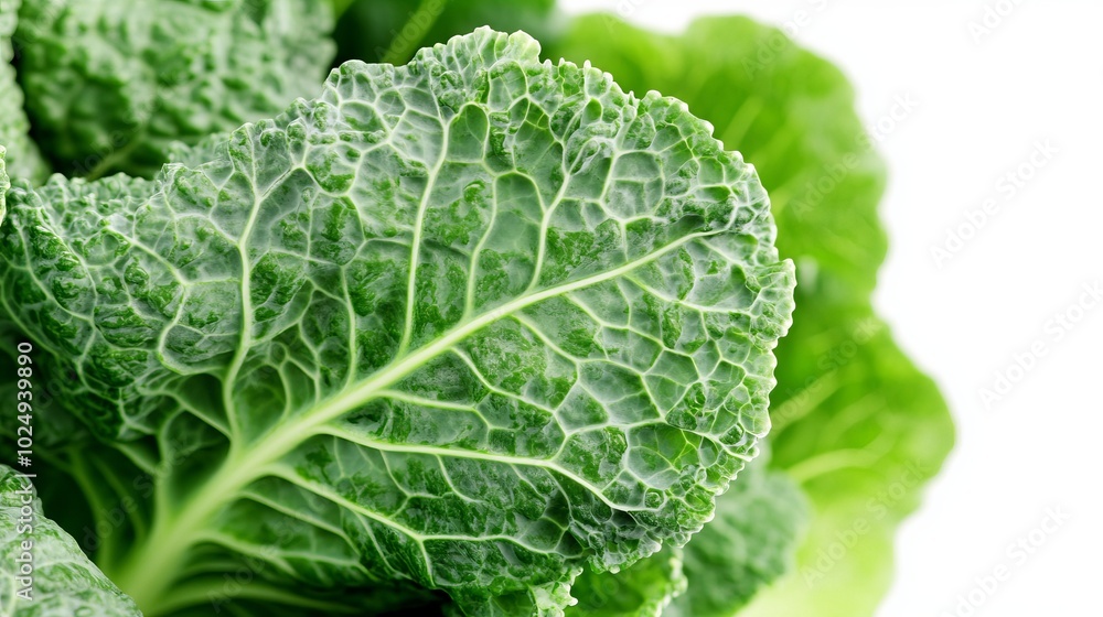 Close-up of a vibrant green leaf with intricate veins and texture against a white background. Close-up of a vibrant green leaf with intricate veins and texture against a white background.