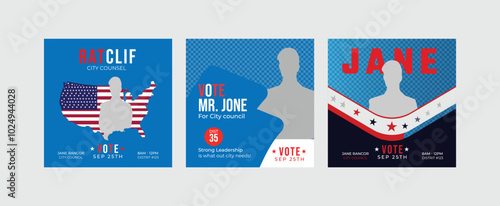 creative Political election campaign banner design vote social media post, Political Election Poster