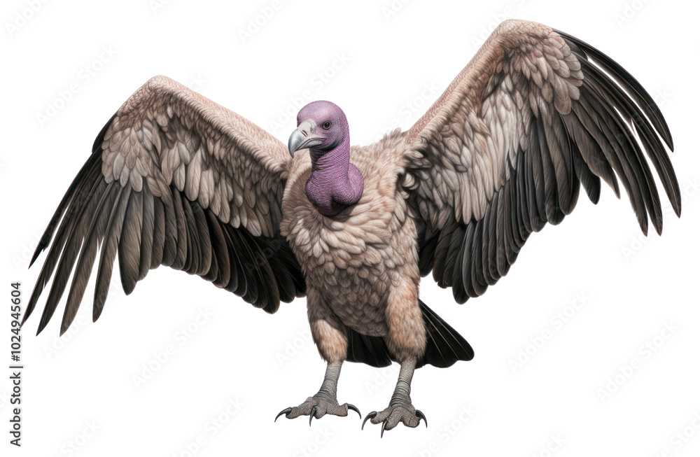 Obraz premium PNG Full body vulture drawing animal condor.