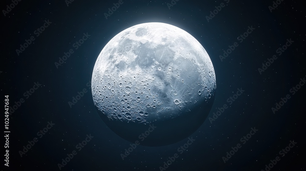 Captivating Lunar Landscape: A Celestial Masterpiece Captivating Lunar Landscape: A Celestial Masterpiece