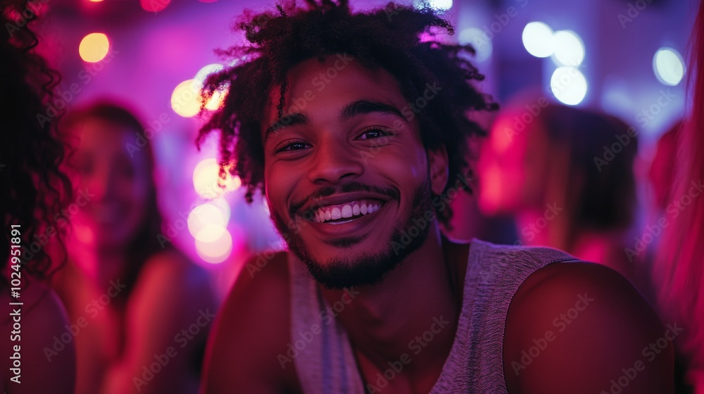 Isolated Joy at a Celebration, a person smiles amid friends, yet feels a profound sense of disconnection and loneliness in the crowd Isolated Joy at a Celebration, a person smiles amid friends, yet feels a profound sense of disconnection and loneliness in the crowd