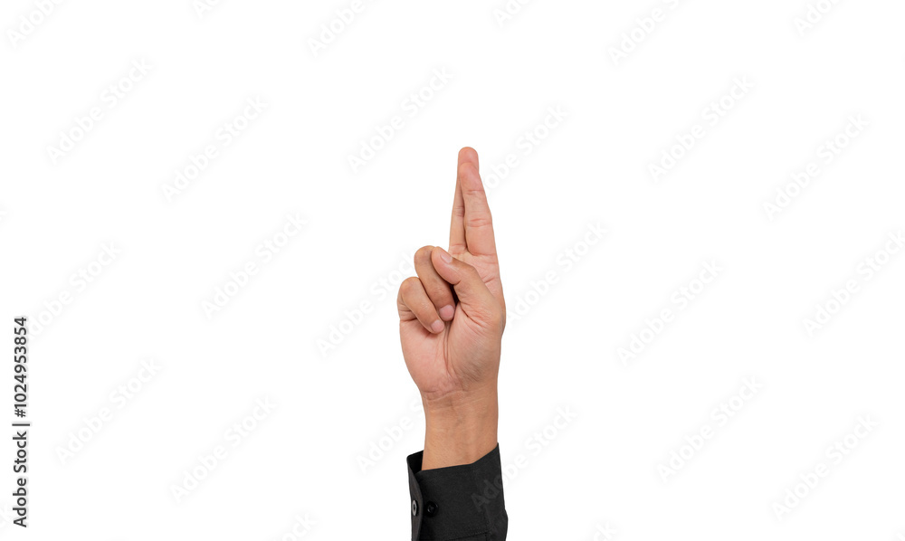 Deaf alphabet letter R by hand. Letter 'R' in sign language, isolated on a white background. Hand gestures. hearing impairment. languages that use visual manual modality. deaf signs. Deaf alphabet letter R by hand. Letter 'R' in sign language, isolated on a white background. Hand gestures. hearing impairment. languages that use visual manual modality. deaf signs.