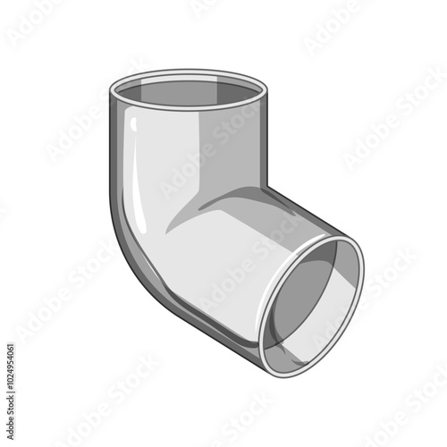 bend pipe elbow cartoon. coupling adapter, reducer tee, cross flange bend pipe elbow sign. isolated symbol vector illustration