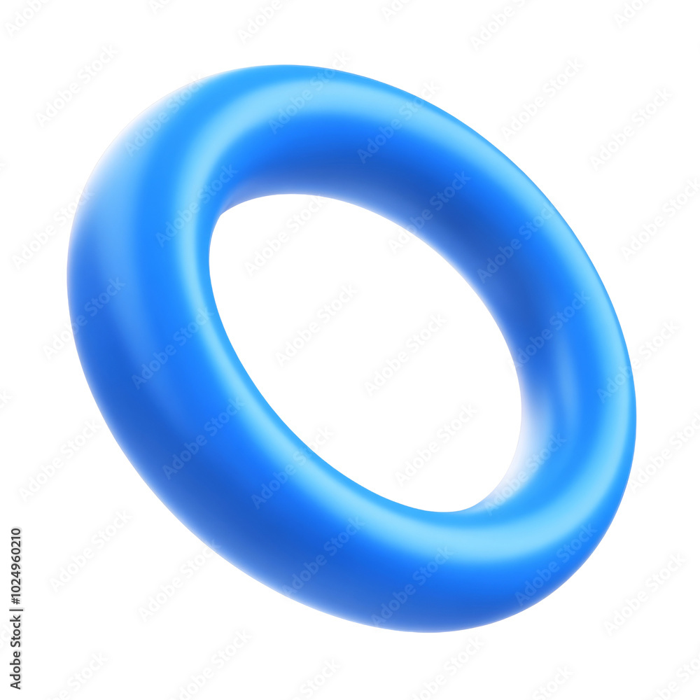 abstract blue circle 3d render icon isolated on transparent background cutout abstract blue circle 3d render icon isolated on transparent background cutout