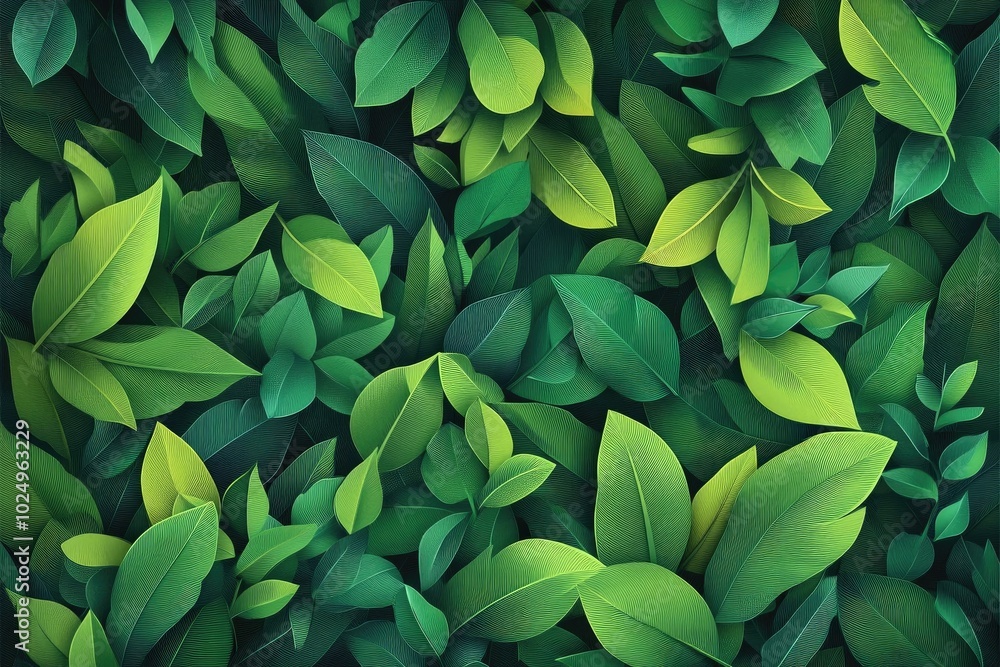 Delicate small green leaves with a vibrant appearance, Vibrant delicate green leaves Delicate small green leaves with a vibrant appearance, Vibrant delicate green leaves