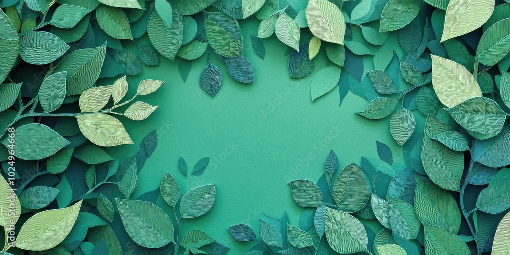 Scenic outdoor view featuring green leaves and tree branches, creating a beautiful natural pattern ideal for backgrounds Scenic outdoor view featuring green leaves and tree branches, creating a beautiful natural pattern ideal for backgrounds