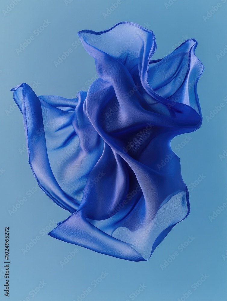Blue Cloth in Flight Blue Cloth in Flight
