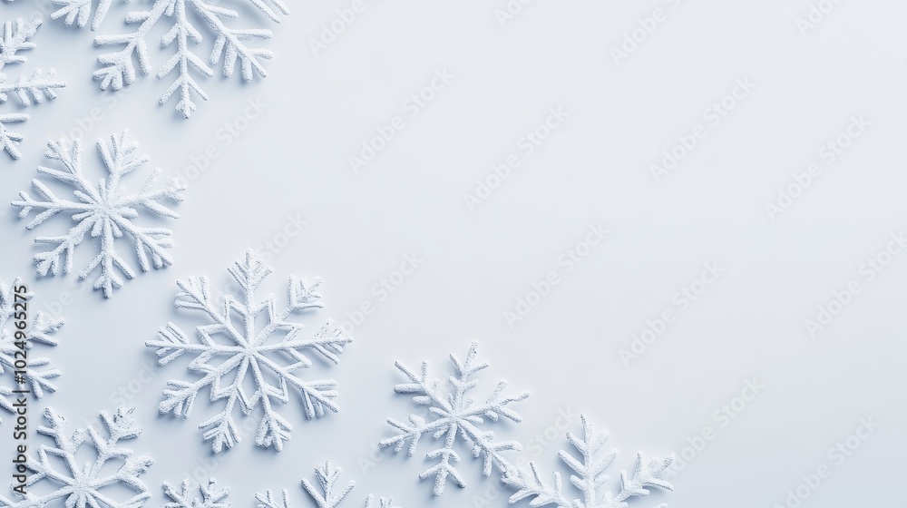 Winter Wonderland: Intricate Snowflake Patterns Adorn the Frosty Landscape Winter Wonderland: Intricate Snowflake Patterns Adorn the Frosty Landscape