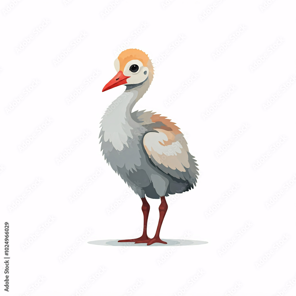 cute cartoon bird illustration with white background cute cartoon bird illustration with white background