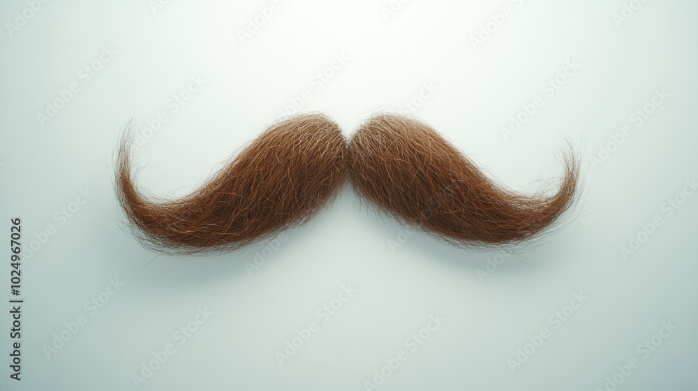 Moustache on White Background Moustache on White Background