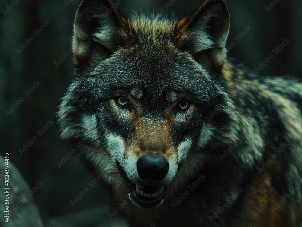 Fototapeta premium Wolf Close Up