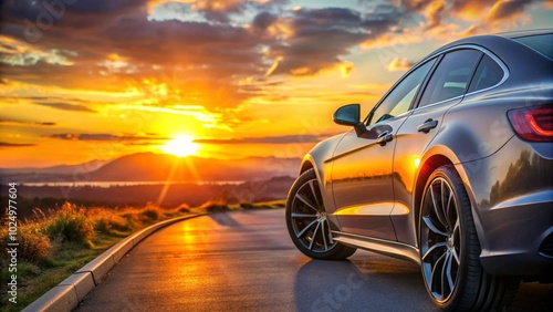 Fototapeta Naklejka Na Ścianę i Meble -  car driving on the road