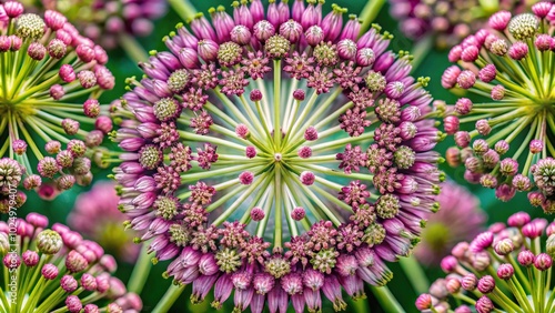 Botanical illustration of a monocotyledon angiosperm flower photo