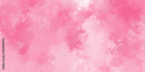 Abstract rose pink Watercolor background. bright and shinny lovely soft texture for design. Decorative soft pink paper texture. brush painted fantasy pastel pink watercolor background.	