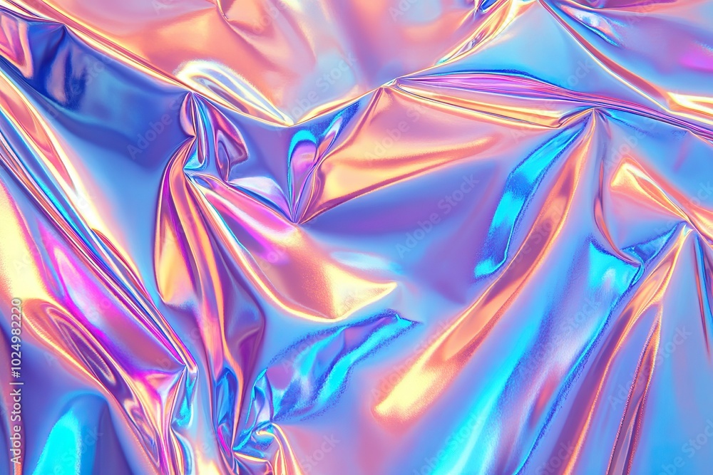 Fototapeta premium Holographic Foil Texture