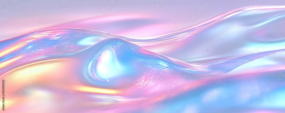 Fototapeta premium Pastel Iridescent Waves