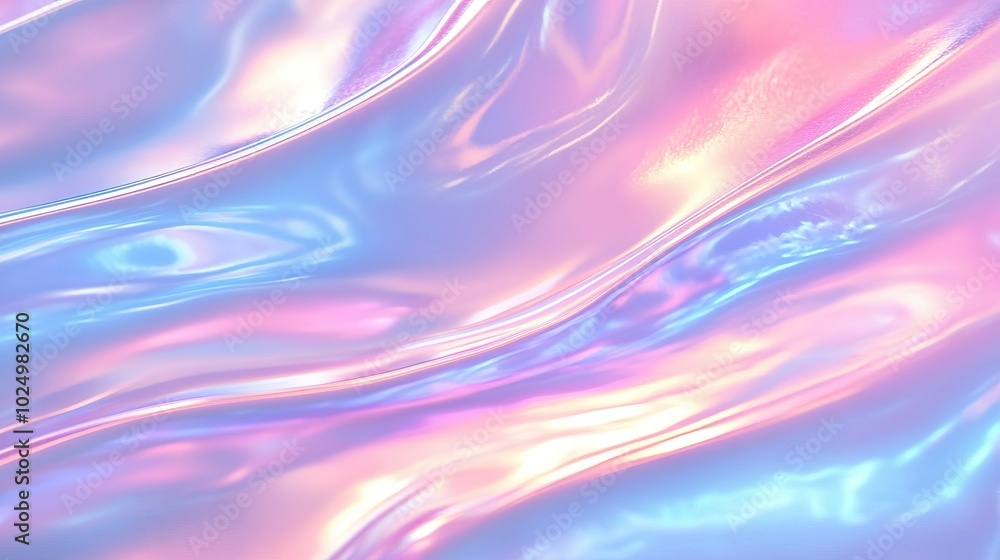 Pastel Iridescent Waves Pastel Iridescent Waves