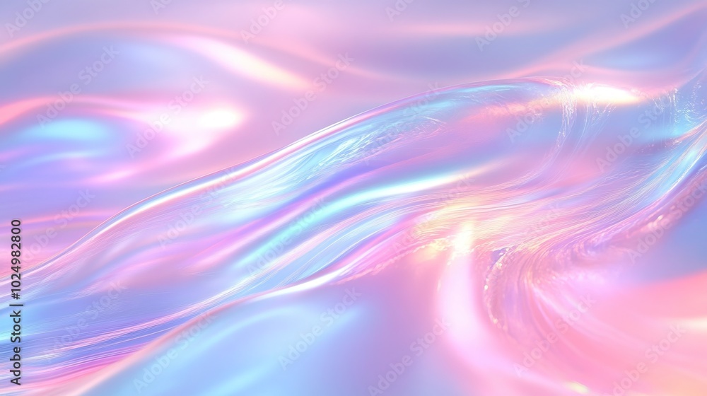 Pastel Iridescent Waves Pastel Iridescent Waves