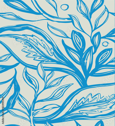 botanical floral vector seamless pattern with roses herbs and leaves big set background with flowers