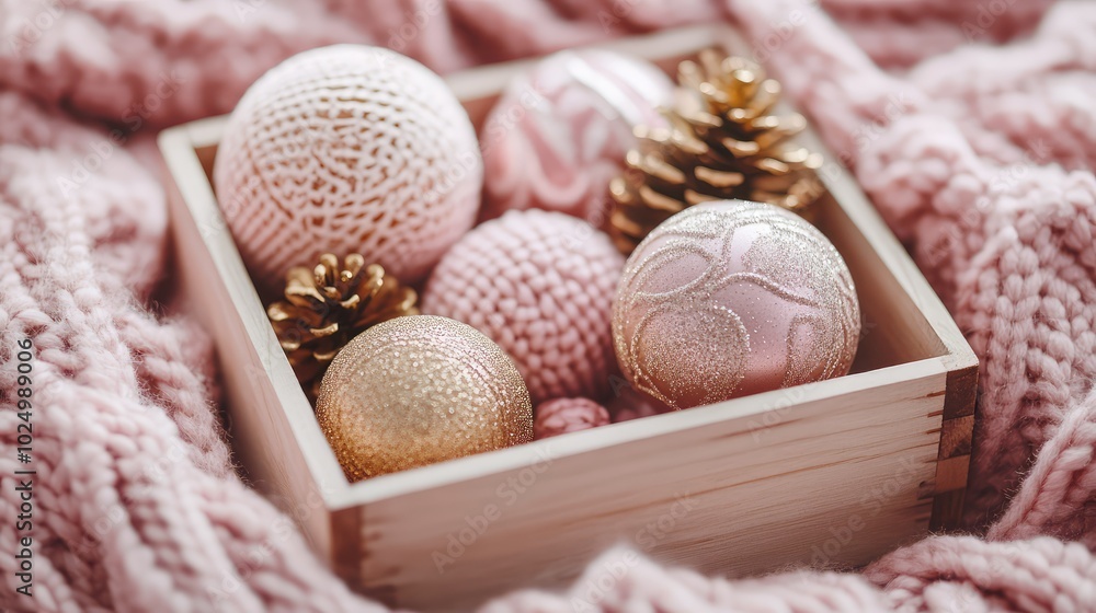 Christmas balls for the spruce close-up. AI generated illustration. Christmas balls for the spruce close-up. AI generated illustration.