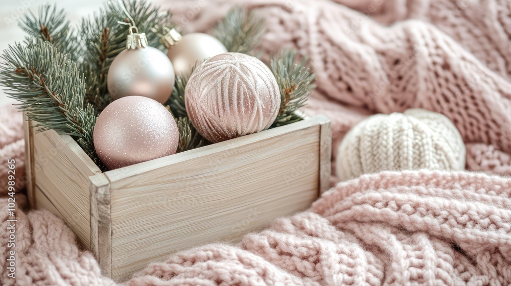 Christmas balls for the spruce close-up. AI generated illustration. Christmas balls for the spruce close-up. AI generated illustration.