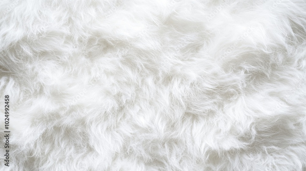 Obraz premium Soft Fuzzy White Textile
