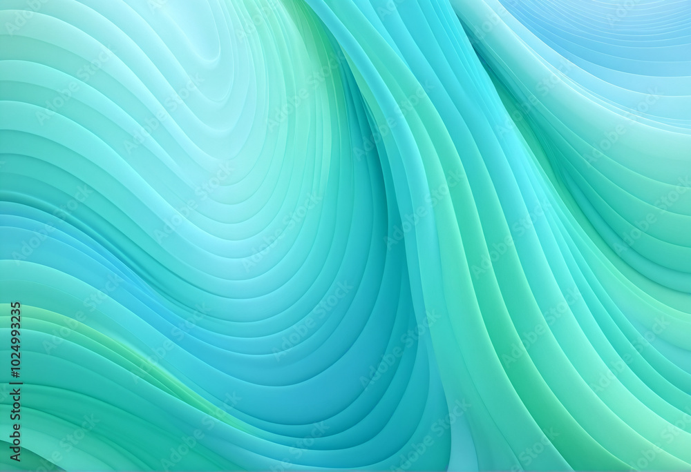 Blue and green background with waves Blue and green background with waves