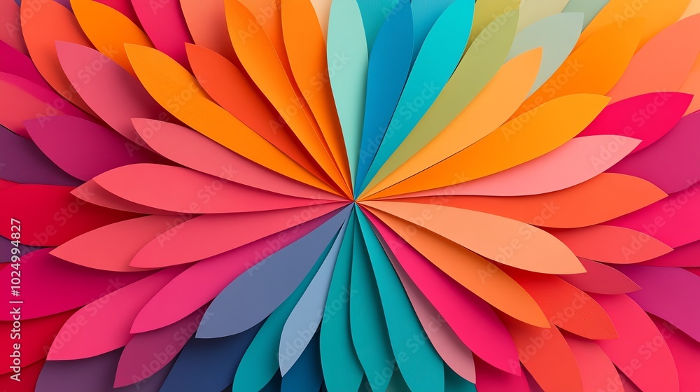 Layered paper cut starburst with vibrant rays, perfect for a dynamic and bold decoration, paper cut starburst, abstract decoration design Layered paper cut starburst with vibrant rays, perfect for a dynamic and bold decoration, paper cut starburst, abstract decoration design