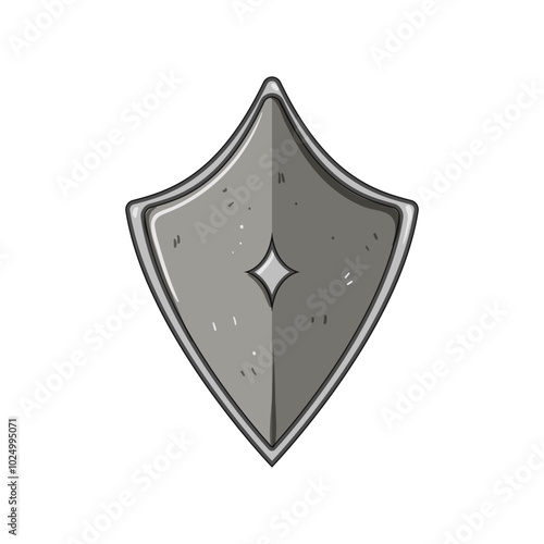 courage shield knight cartoon. battle honor, sword helmet, joust lance courage shield knight sign. isolated symbol vector illustration