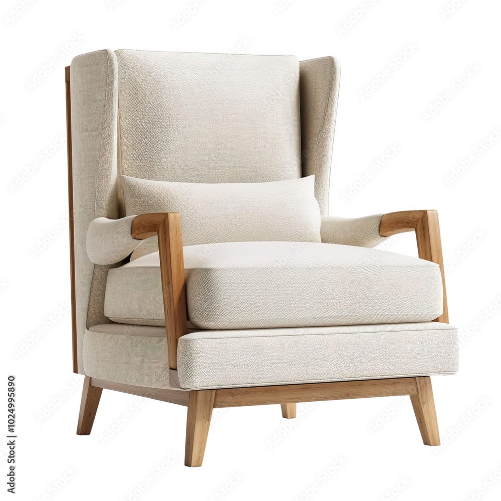 Fototapeta premium armchair isolated on white